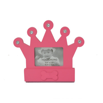 Hermoso marco de la corona para regalo de bebé